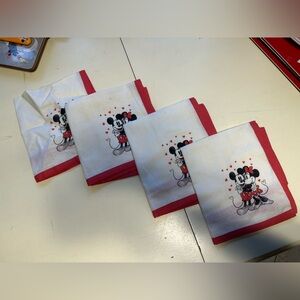 Pottery Barn Kids Minnie Mouse Red and White Napkins